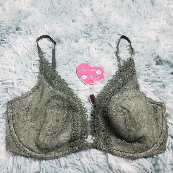 Victoria's Secret Other - VS Very Sexy Green Sage Unlined Plunge Lace Bra